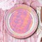 8 Count Iridescent Pink Paper Dinner Plates 9" Shiny Rainbow Plates for Unicorn & Mermaid Birthday Parties